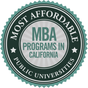 Most affordable mba programs from public universities in california badge