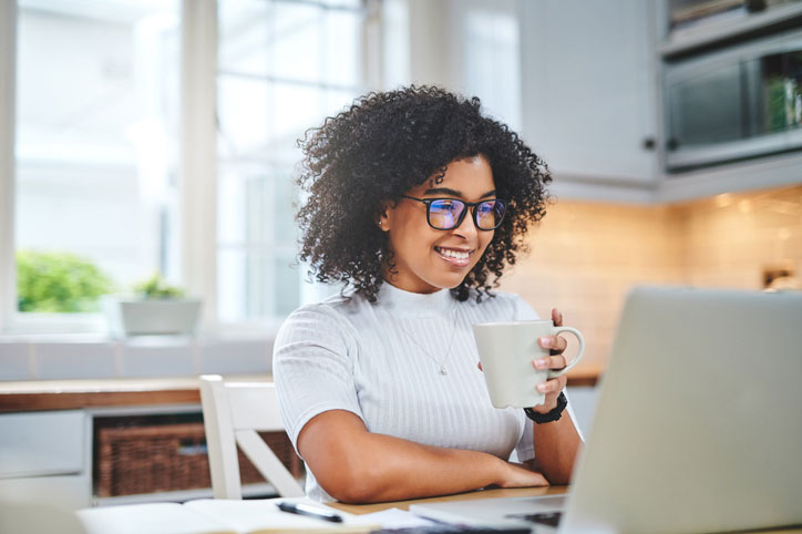 young woman on laptop