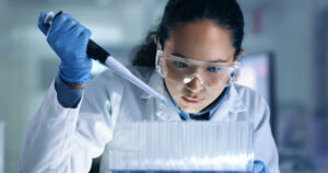 researcher in lab