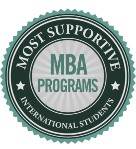 Most supportive mba programs for international students badge