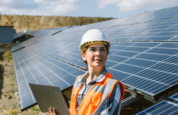 young mba in solar panel field