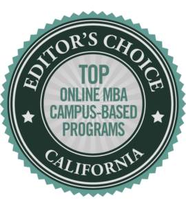 Top Online MBA Campus-Based Programs in California Badge