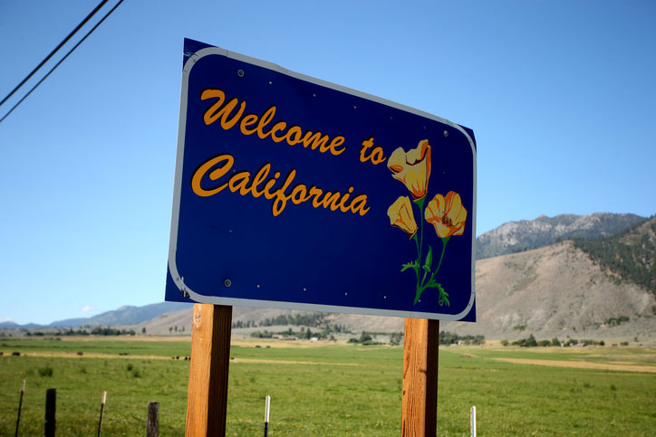 welcome to california sign